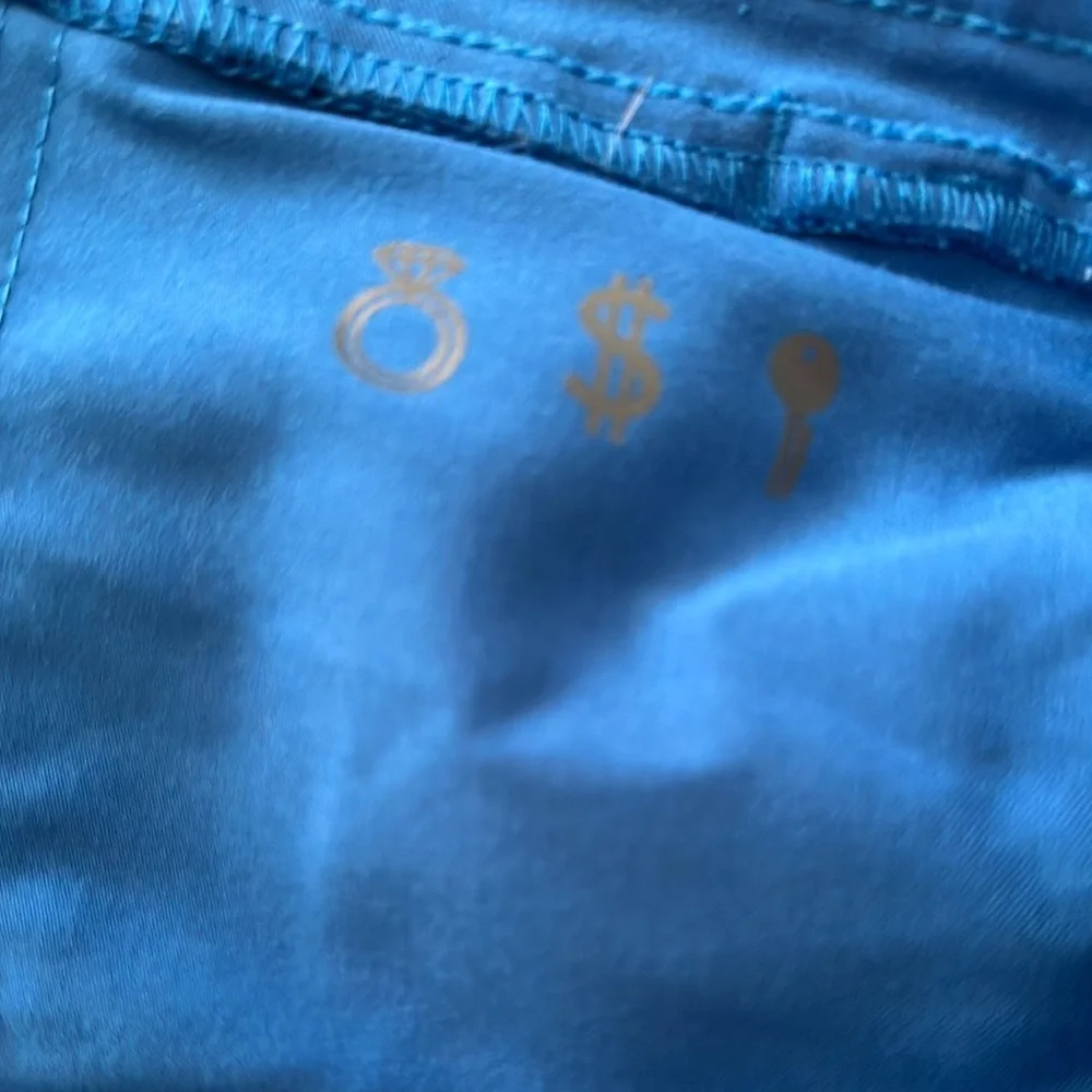 Figs Blue Joggers with Elastic Waistband and Relaxed Fit